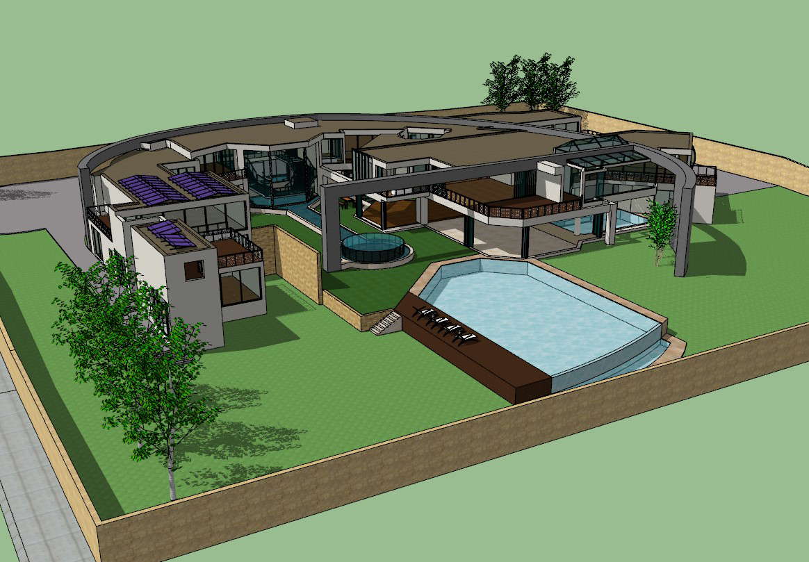 3d Hotel Isometric view design