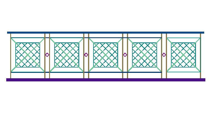 3d Railing Wall Elevation Design Max File