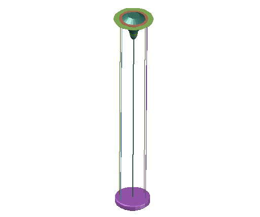 3d Lamp Free CAD Blocks Download