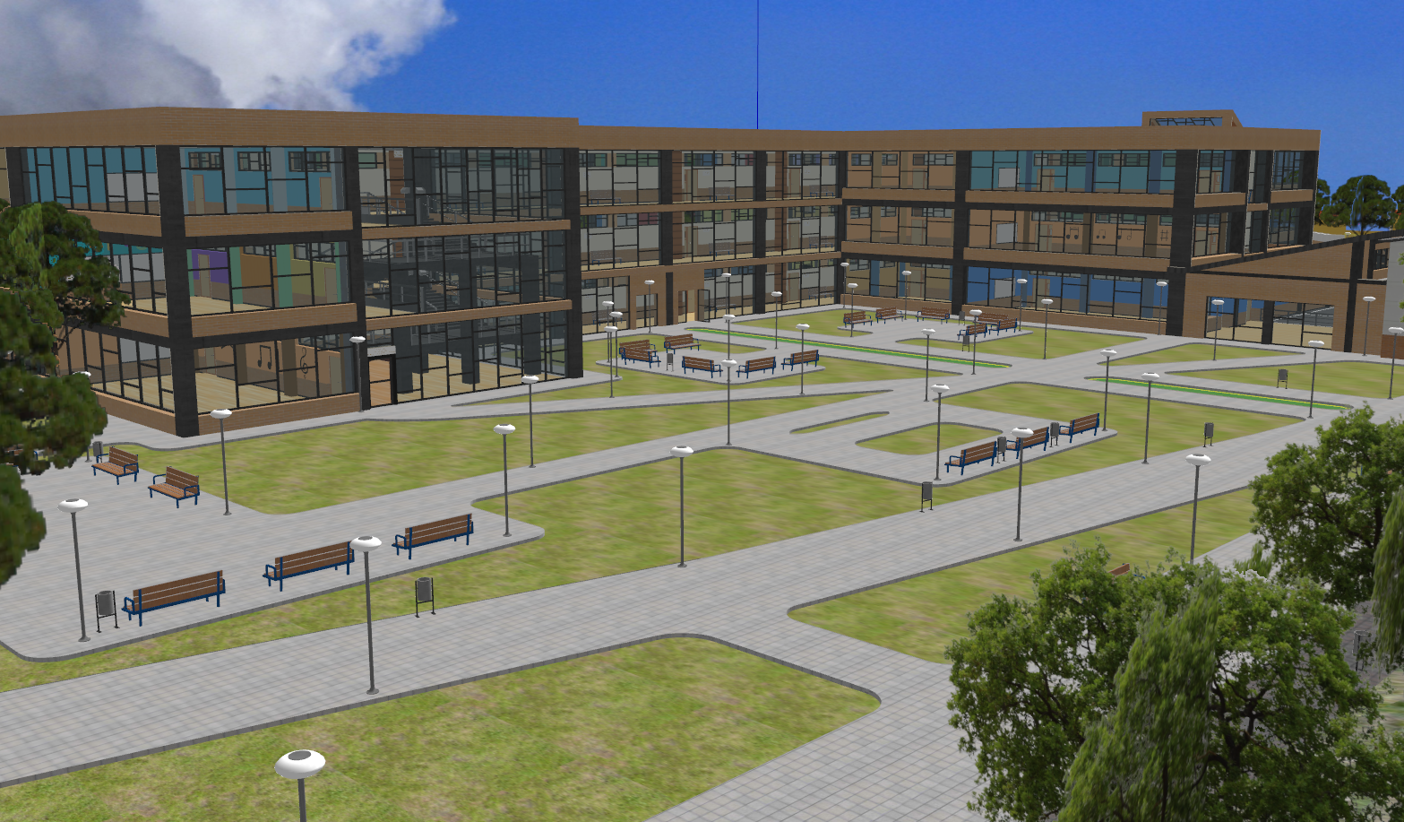3d Primary and Secondary School Project 