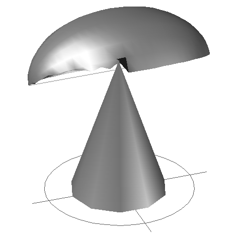 3d cad model of creative desk lamp block dwg file