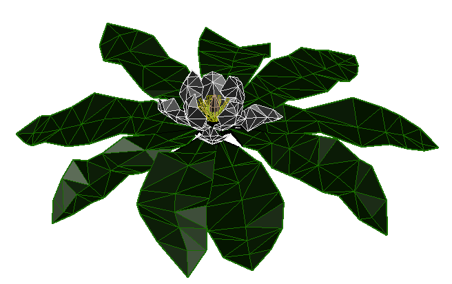 3d decorative plant dwg file