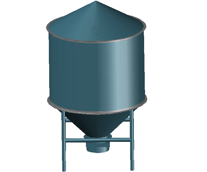 3d design of Grain fall 