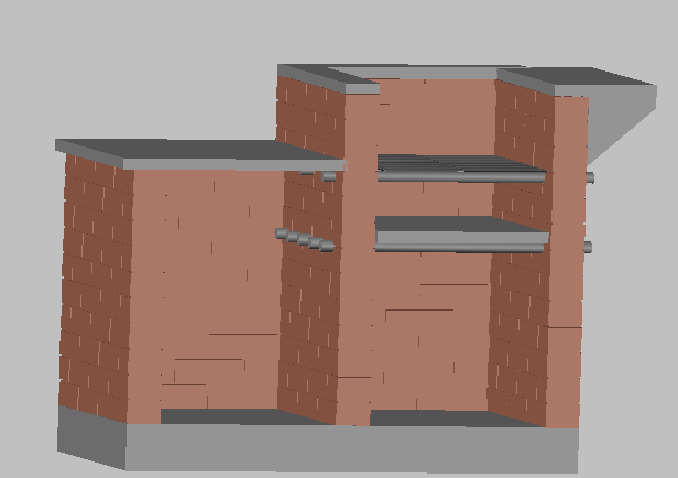 Reception Table 3D DWG Design for Office Interior Use