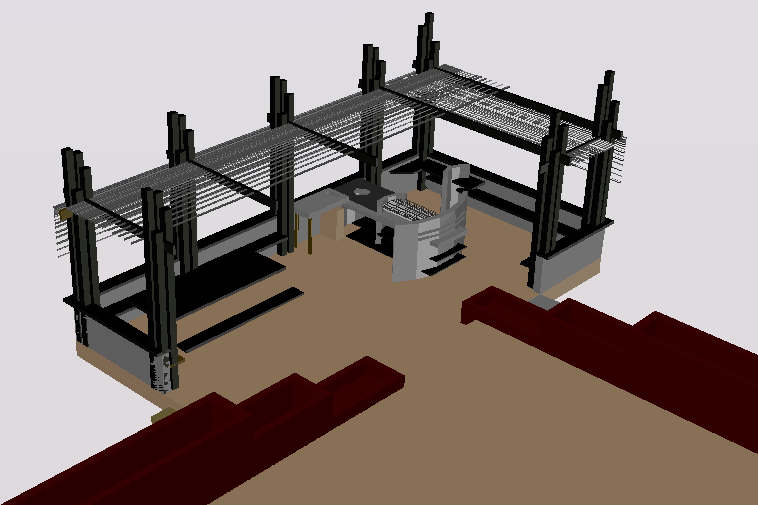 3d design of wooden kiosk of garden dwg file