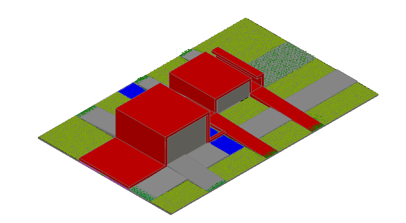 3d elevation of a house