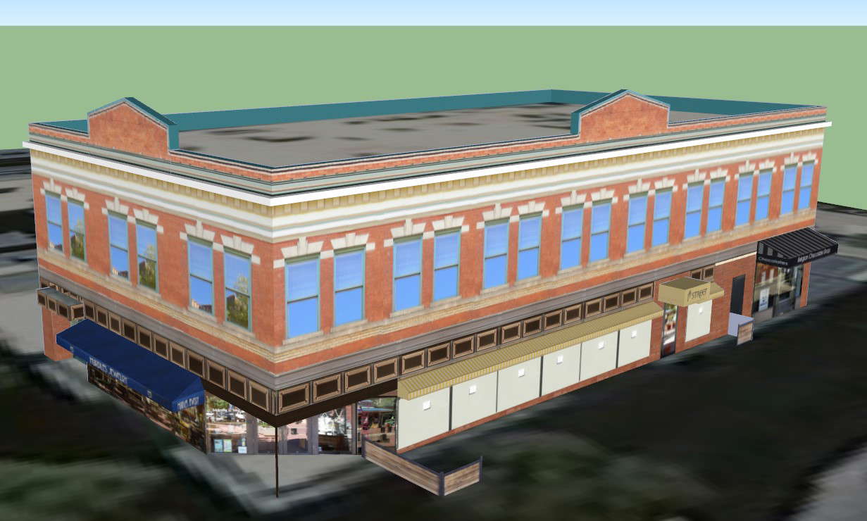 3D Restaurant Architecture Design Plan in AutoCAD DWG Drawing File