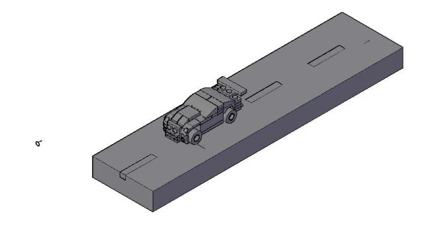 3d model of road network and vehicle units autocad file