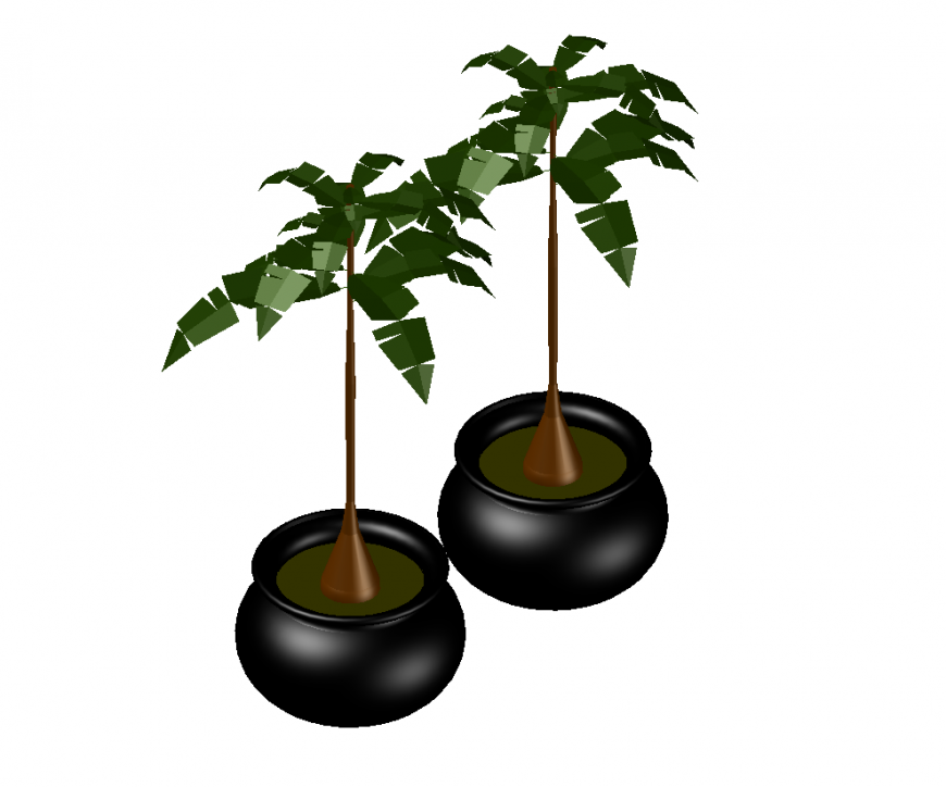 3D model plant pot
