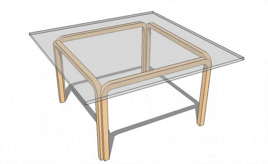 3d model table detail furniture unit layout file in autocad format