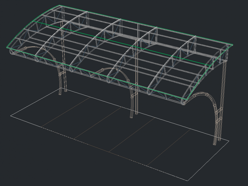 3D Stadium Stand Design detail