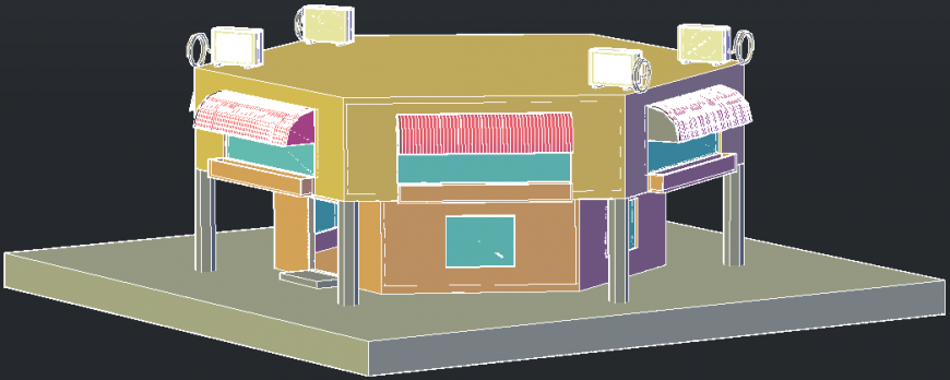 3D view of building