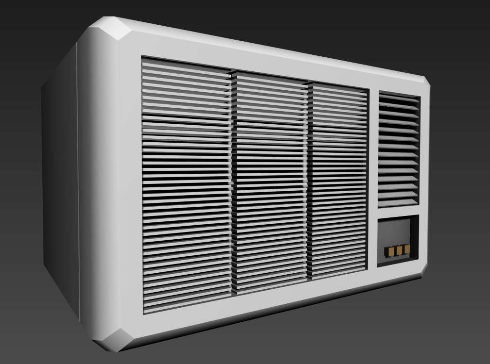3ds Max drawing file is showing the Air conditioner 3d diagram. Download 3ds Max file now.