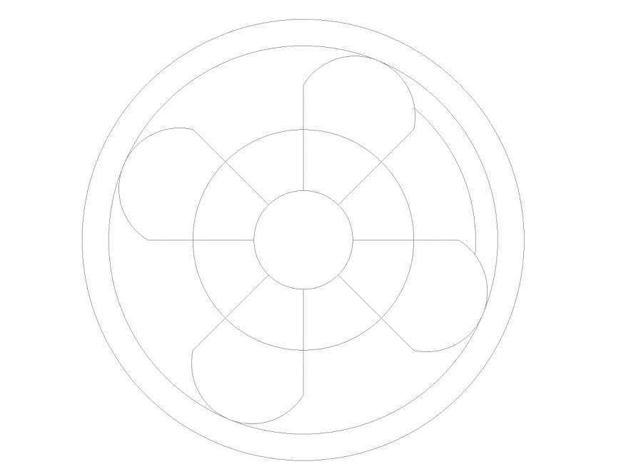 400mm diameter swirl duct diffuser layout file