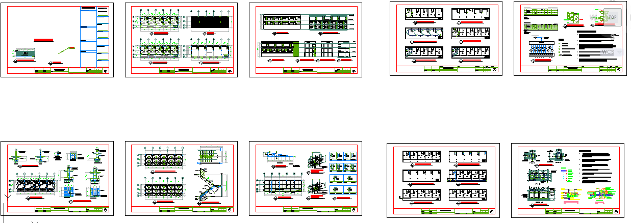 Apartment structure Autocad file