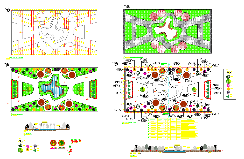 Landscaping of  garden