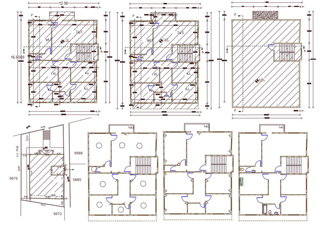 42 X 54 House Plan AutoCAD File (252 Square Feet)
