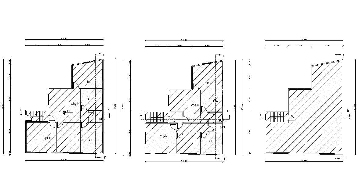45' X 55' House Plan Design DWG File