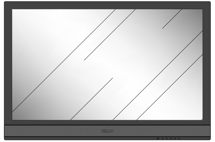46 Inch LCD TV AutoCAD DWG Design for Interior Layouts