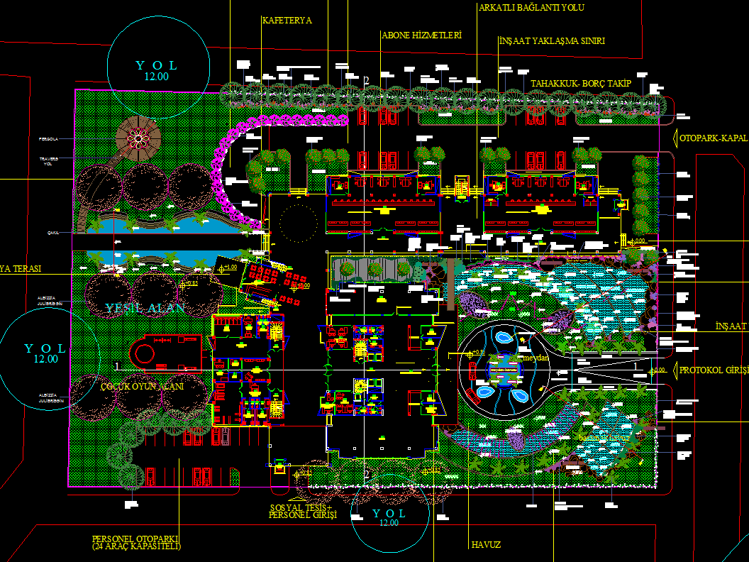 City Center Architectural Layout DWG Download