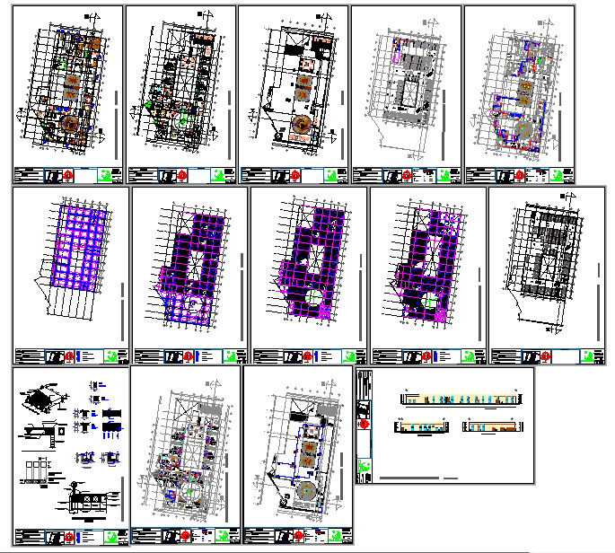 Modern Hotel Plan DWG File