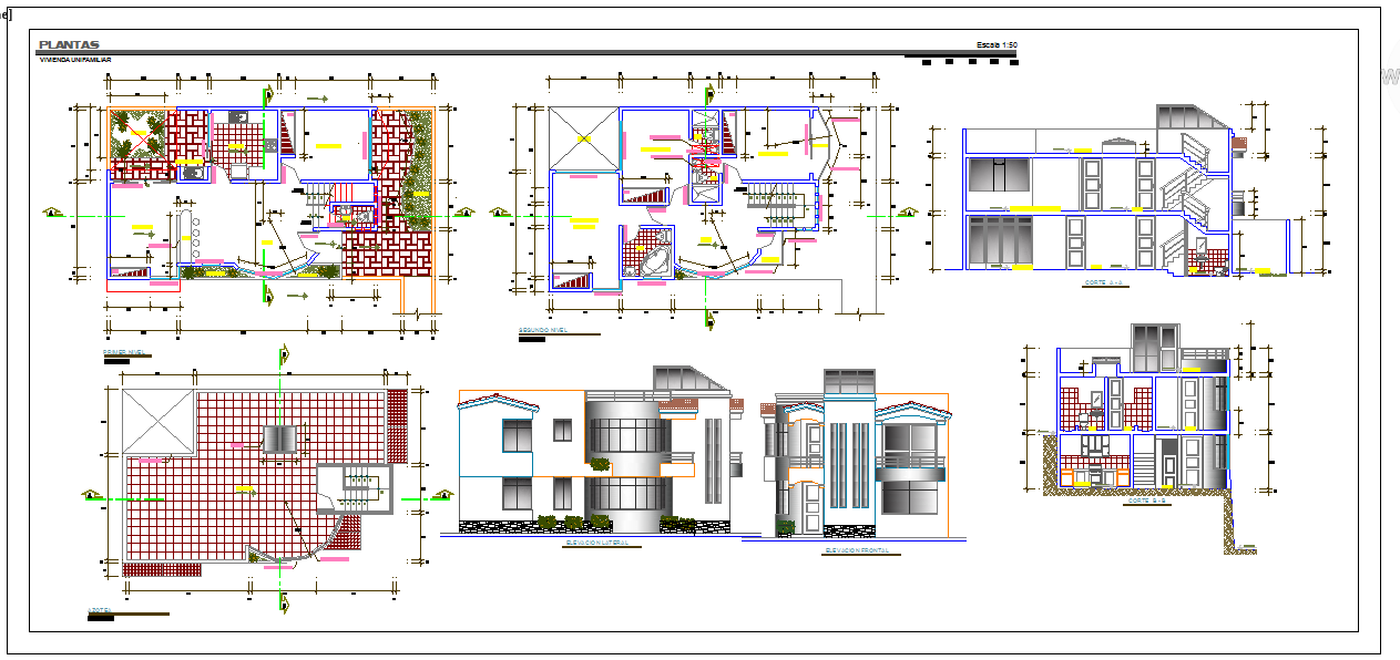 Square House plan 