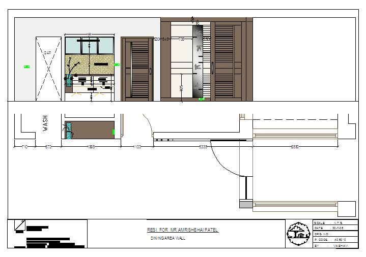 Furniture Lay-out detail