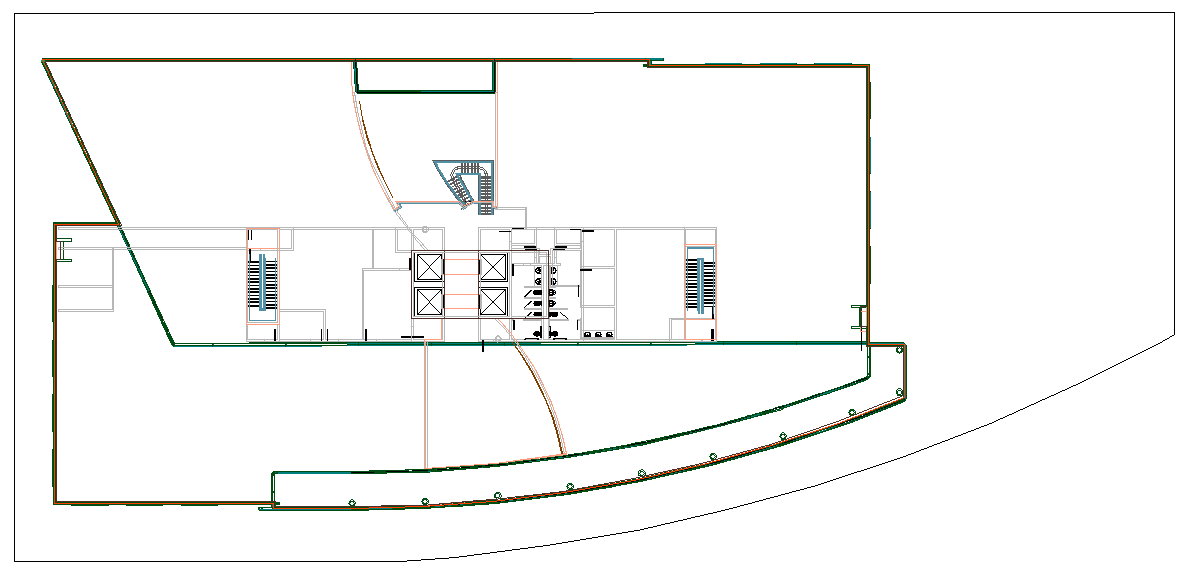 Shopping centre lay-out detail