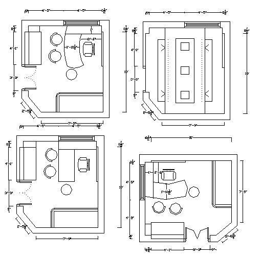 Simple office Cabin detail.