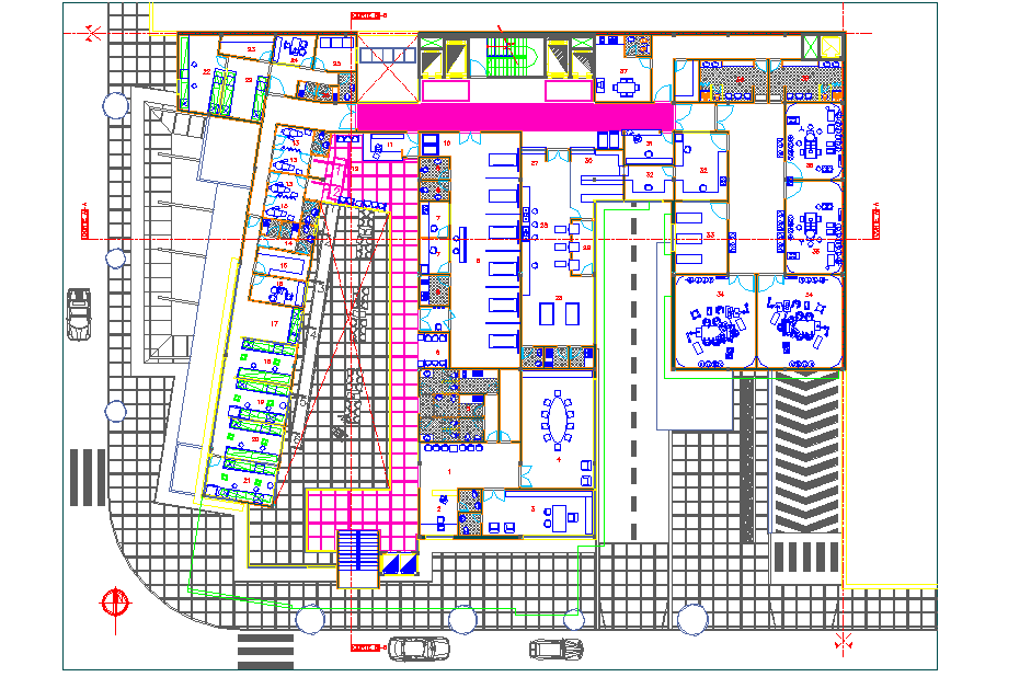 Hotel sanitory plan design