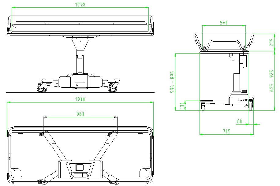 Hospital Wheel Chair Come Bed Design