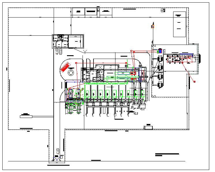 Shopping centre lay-out