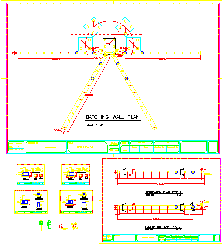 Batching wall plan