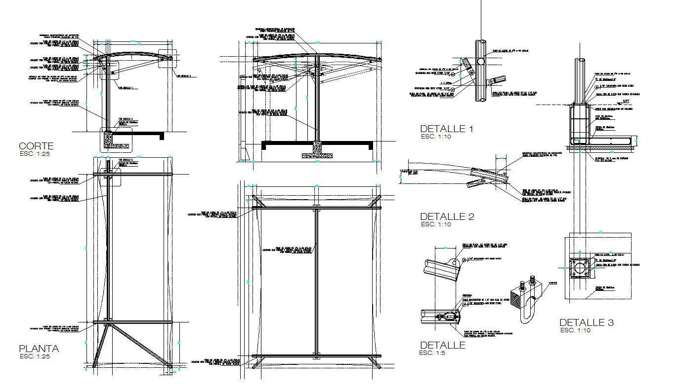 Structure roof design