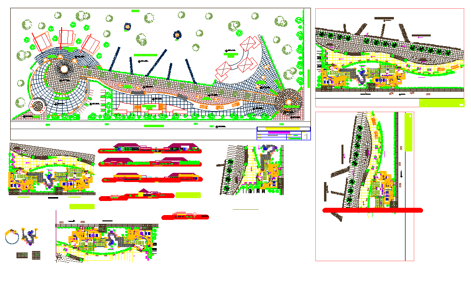 Restaurant plan Architectural details