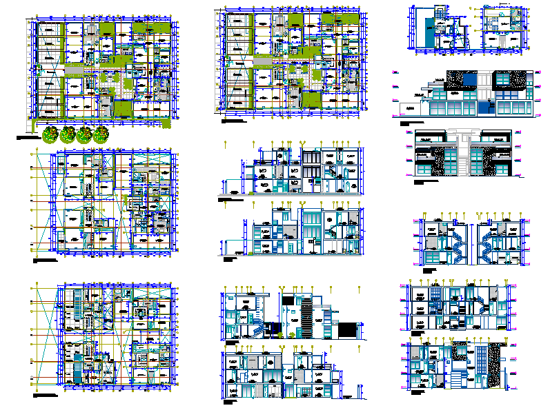 Apartment House detail DWG file