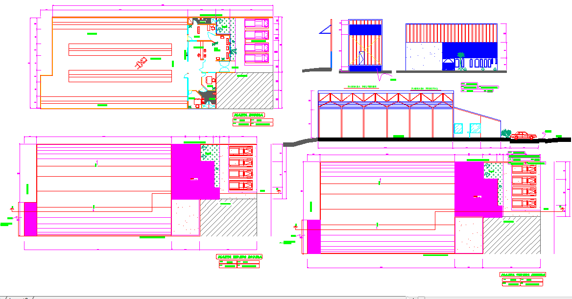 storage design  plan DWG