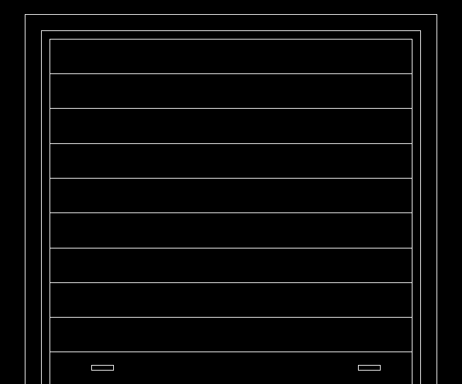 Garage door cad drawing is given in this cad file. Download this cad file now.