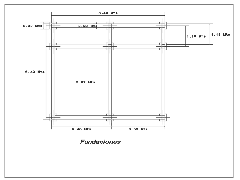 640x700cm two story house plan foundation detail drawing