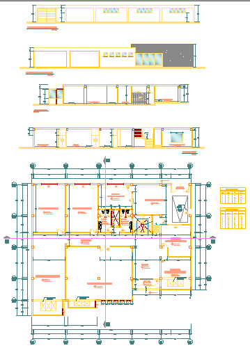 Plan and elevation of building