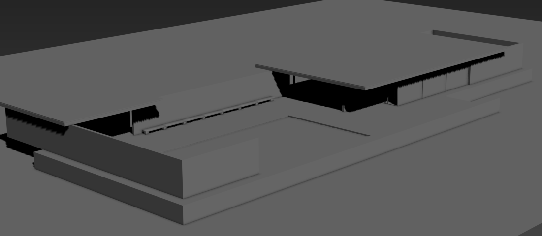 3D Model of Barcelona Pavilion: Iconic Modern Architecture