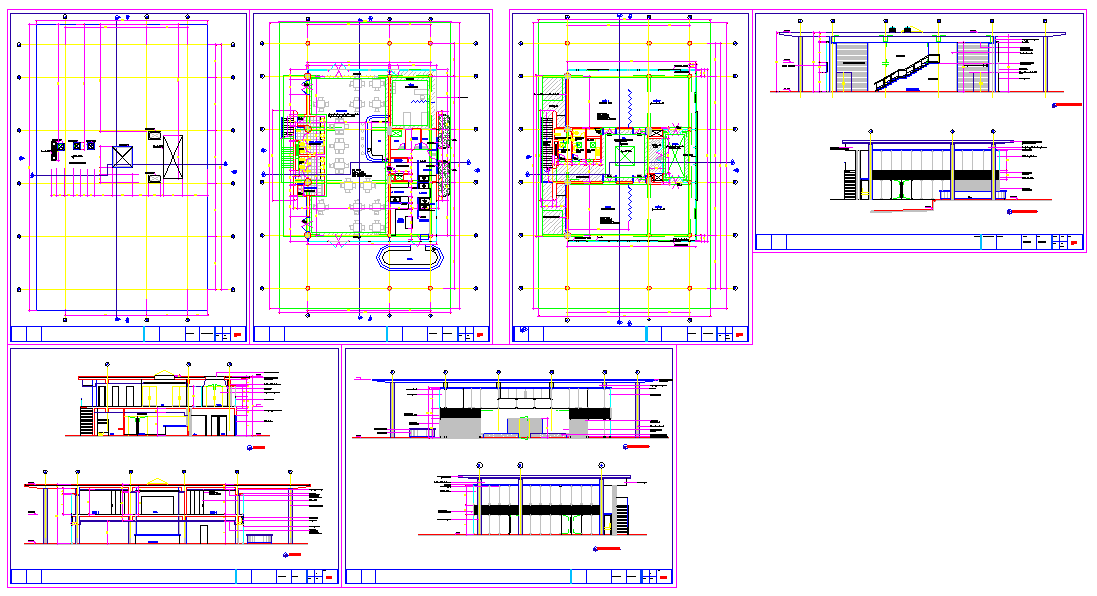 Club House plan DWG 