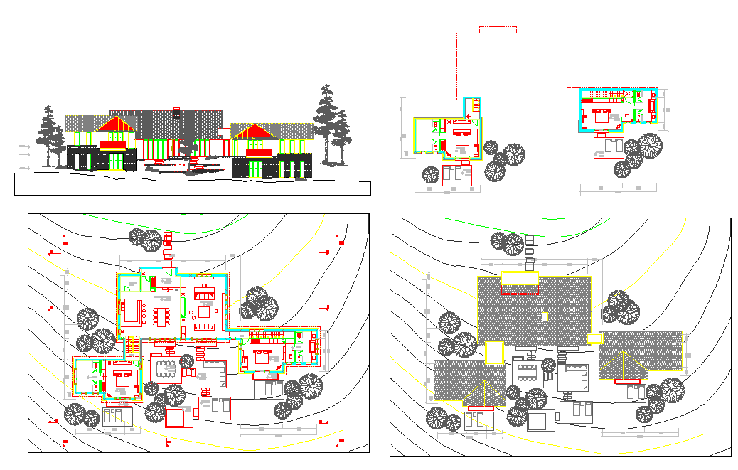 Multi family house drawing