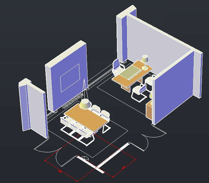 3D office design