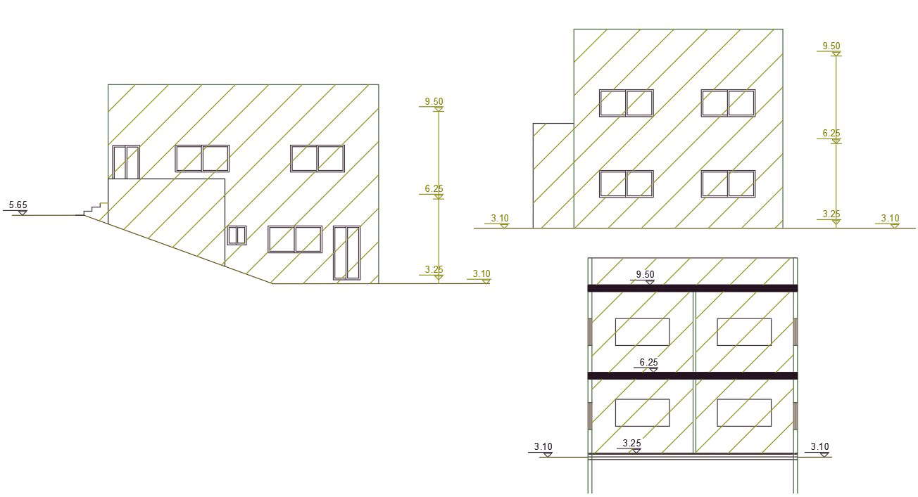 700 Sq Ft House Building Design DWG File