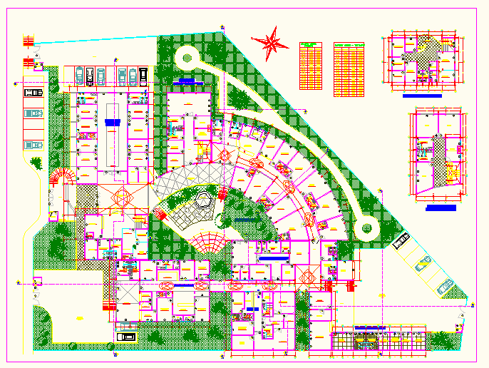 Hospital plan DWG  file