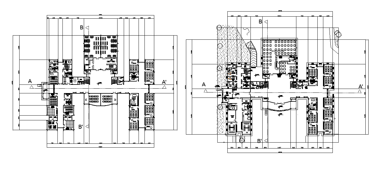 70X63m school plan is given in this Autocad drawing file. Download the Autocad drawing file.