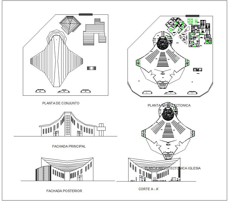 Church cad drawing 