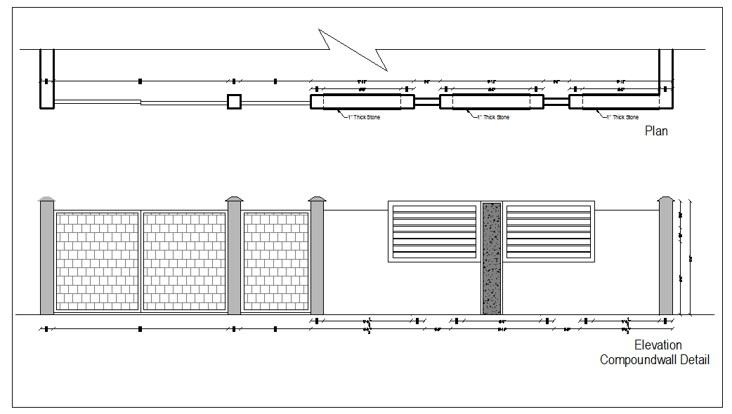 Gate and Compound Wall Design
