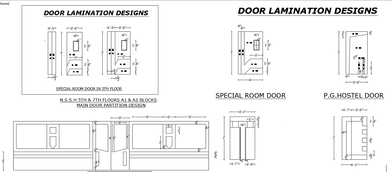 Door detail dwg
